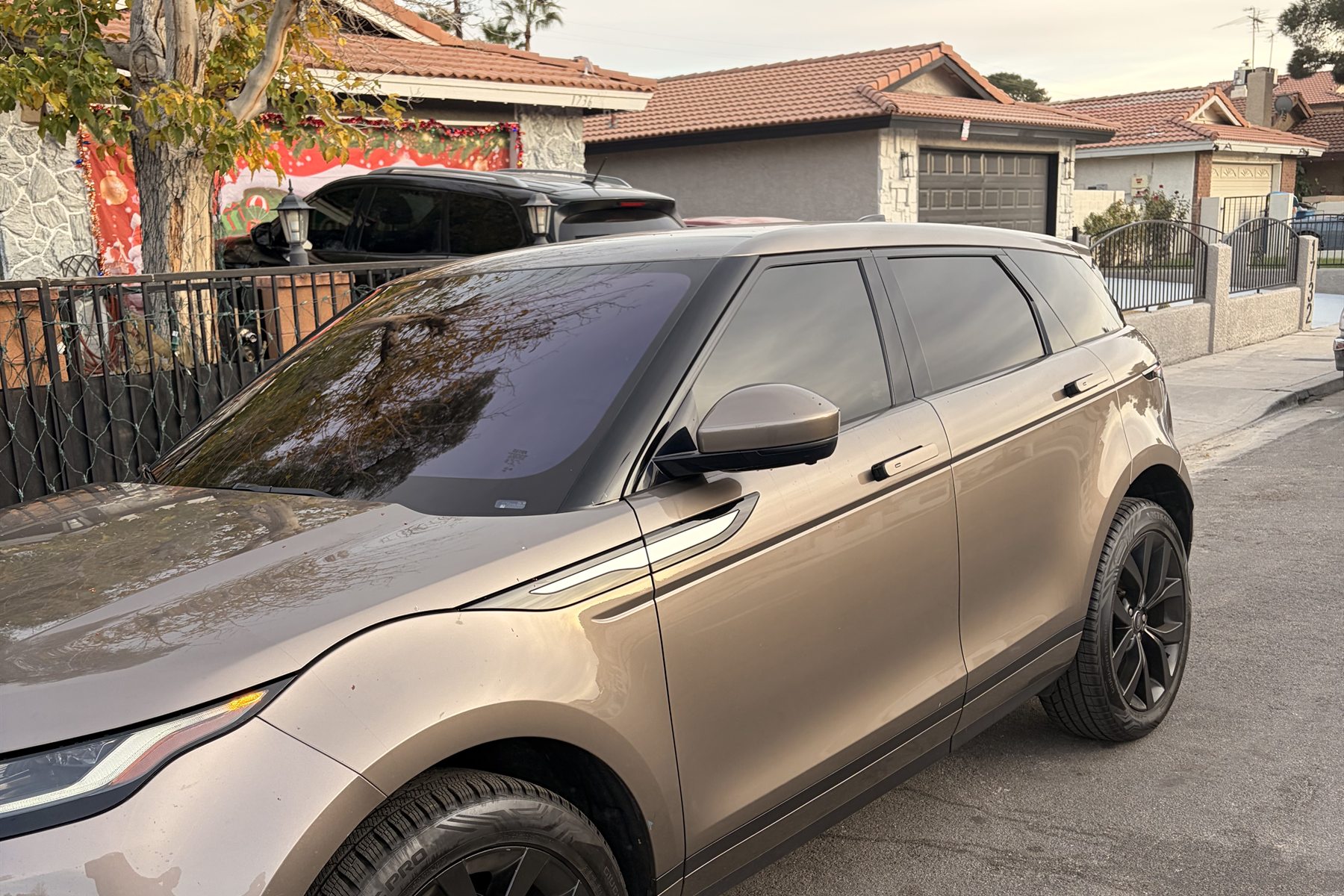 Tinted vehicle photographed after installation